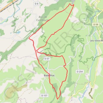 Badailhac GPS track, route, trail