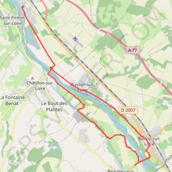 De Beaulieu-sur-Loire au pont canal de Briare GPS track, route, trail
