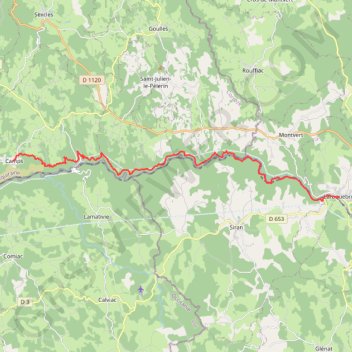 La Via Arverna (Laroquebrou - Camps-Saint-Mathurin) GPS track, route, trail