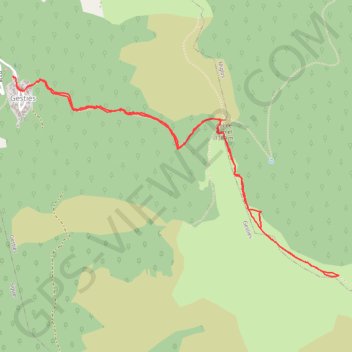 Col de la Lène GPS track, route, trail