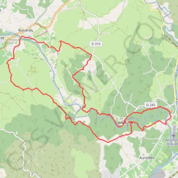 Gorges de La Baume GPS track, route, trail