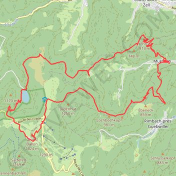 Murbach - Grand balon GPS track, route, trail