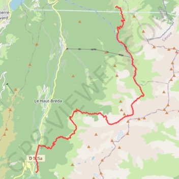 Belledonne Trail J3 GPS track, route, trail