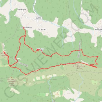 La Vanige GPS track, route, trail