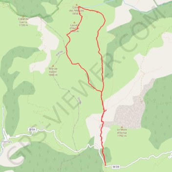 Lauvet d'Ilonse titi GPS track, route, trail