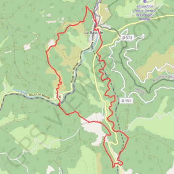 Randonnée à La Bastide-Puylaurent en Lozère GPS track, route, trail
