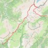 Traversée Buet Gare - Plaine Joux par Cheval Blanc, Buet, et les Frêtes GPS track, route, trail