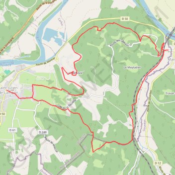 Saint-Julien-de-Lampon GPS track, route, trail