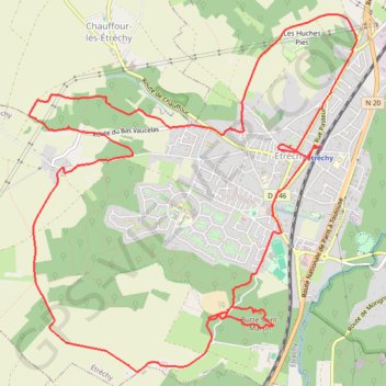 Etrechy - circuit GPS track, route, trail