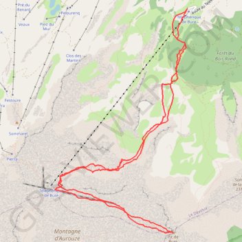 Pic de Bure GPS track, route, trail