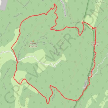 Au dessus de Beuregard GPS track, route, trail