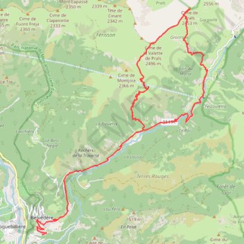 Boucle Cime de la Valette de Prails GPS track, route, trail