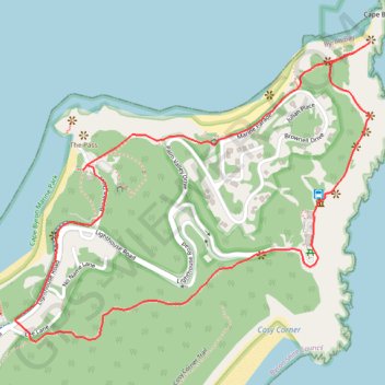 Byron Bay Lighthouse Loop GPS track, route, trail