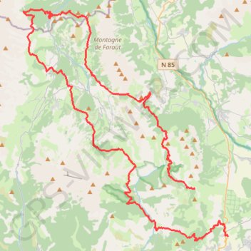 Traversée du Dévoluy en 2 jours GPS track, route, trail