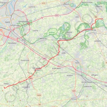 SDB-Moerzeke 46K GPS track, route, trail