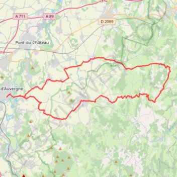Plaine de Billon - Cournon-d'Auvergne GPS track, route, trail