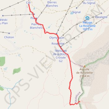 Col du Joly - Col de la Fenêtre GPS track, route, trail