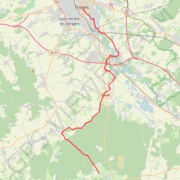 13 troyes - metz 38 GPS track, route, trail