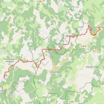 Almières - Sainte Enimie GPS track, route, trail
