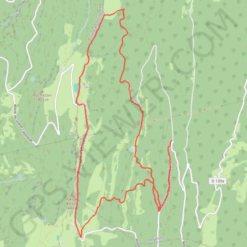 Croix du Colombier GPS track, route, trail