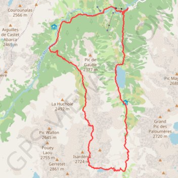Vallon de Pouey Trénous & Brêche Peyrot GPS track, route, trail
