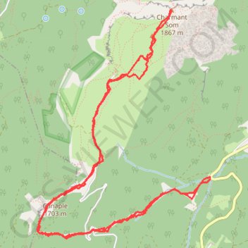 Ski de rando au Charmant Som GPS track, route, trail