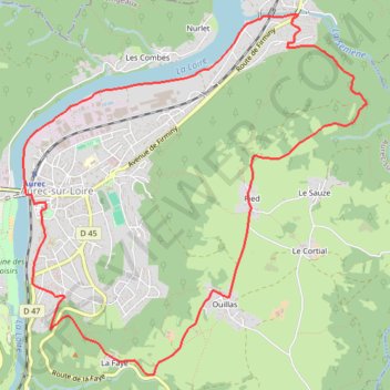 Un petit tour sur les hauteurs d'Aurec-sur-Loire GPS track, route, trail