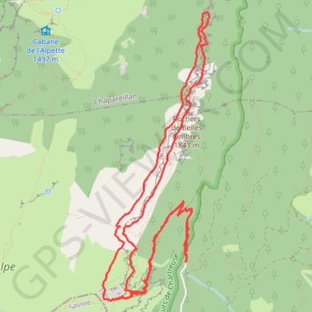 Grand Sangle de Belles-Ombres GPS track, route, trail