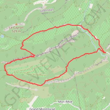 Une approche des Dentelles de Montmirail GPS track, route, trail