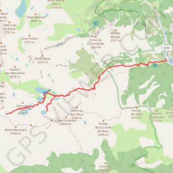 La Vallée des Merveilles GPS track, route, trail