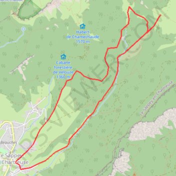 Boucle Emeindras GPS track, route, trail