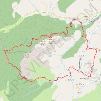 Rando Le Tour des Barses depuis Turriers GPS track, route, trail