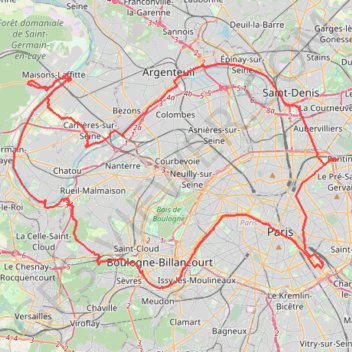 88 km et 360 m Eric Paris GPS track, route, trail