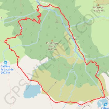 Le cirque de Cagateille GPS track, route, trail