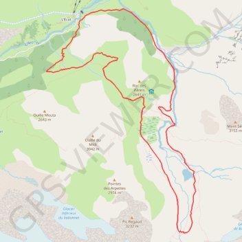 Le cirque des Evettes - Bonneval-sur-Arc GPS track, route, trail