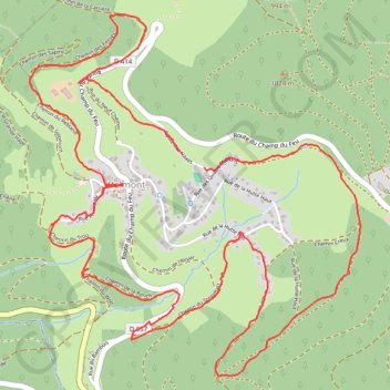 Rallye Pédestre Autour de Belmont GPS track, route, trail