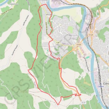 Pradines - Les Durands GPS track, route, trail