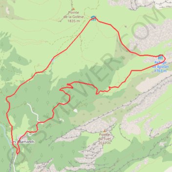 Samoëns, Bostan Golèse GPS track, route, trail
