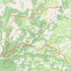Tour du Causse Méjean. De Meyrueis à Mas Saint Chély (Lozère) GPS track, route, trail