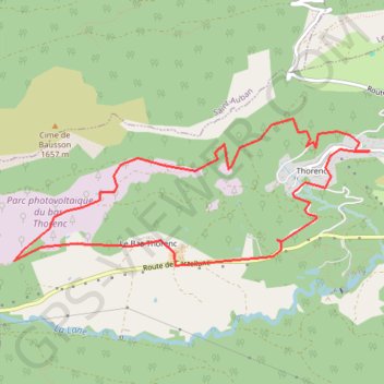 Bas thorenc GPS track, route, trail
