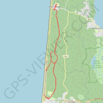 Carcans-Lacanau GPS track, route, trail