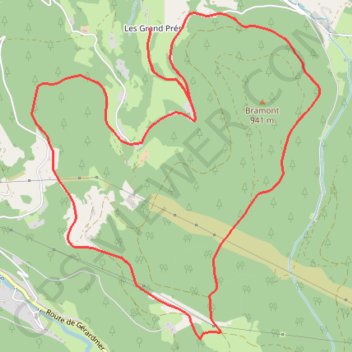 Tour du Bramont - Plainfaing GPS track, route, trail