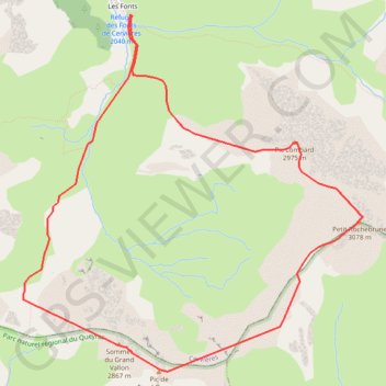 Col de Péas - le Petit Rochebrune - Pic du Lombard GPS track, route, trail