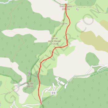 Pic de Tres Estrelles GPS track, route, trail