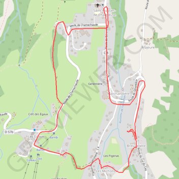 Balade digestive brevardiere GPS track, route, trail