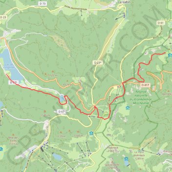 Col de la Schlucht-Longemer GPS track, route, trail