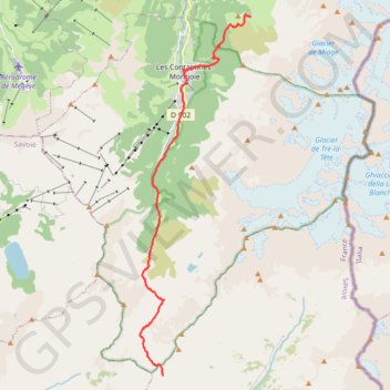 Traversée des Alpes - Étape 10 GPS track, route, trail