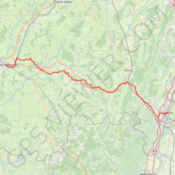 23,_Rue_du_8_Mai,_Paray-le-Monial,_France-Quai_Lamartine,_Mâcon,_France GPS track, route, trail