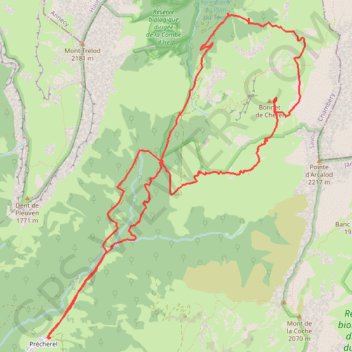 Bonnet de Cherel GPS track, route, trail