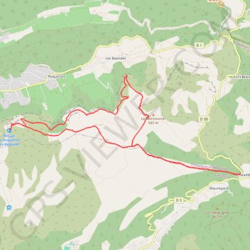 Grand Caunet Chapelle cabanon Chasseur 17 JAN GPS track, route, trail